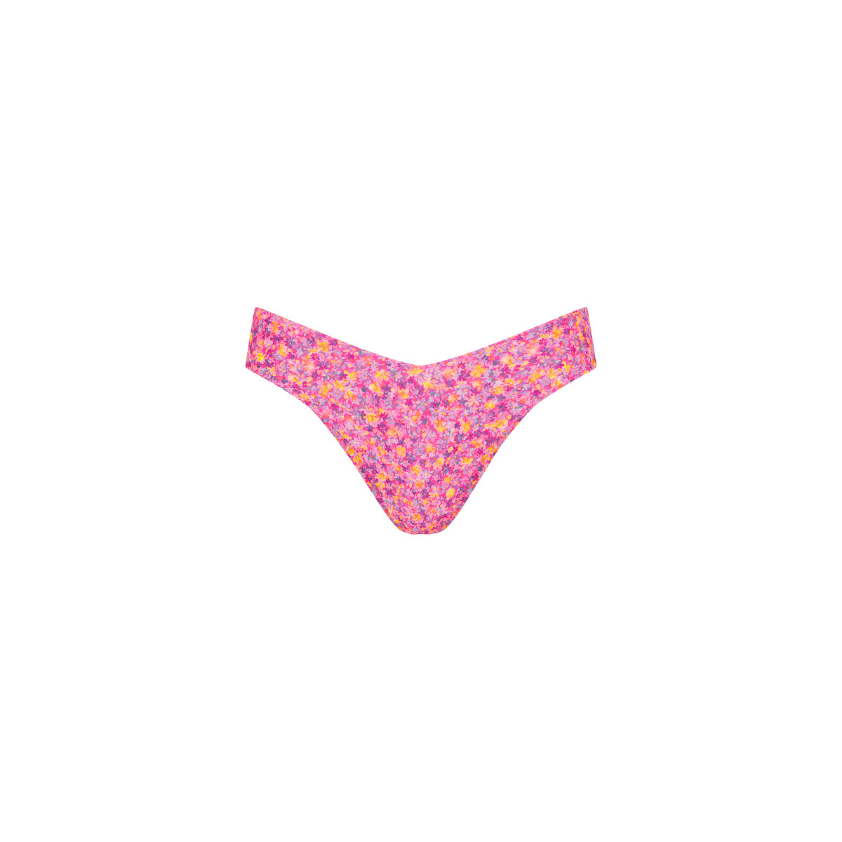 Kulani Kinis Cheeky V Bikini Bottom - Gelato Bloom (Hibiscus Stereo Collection)