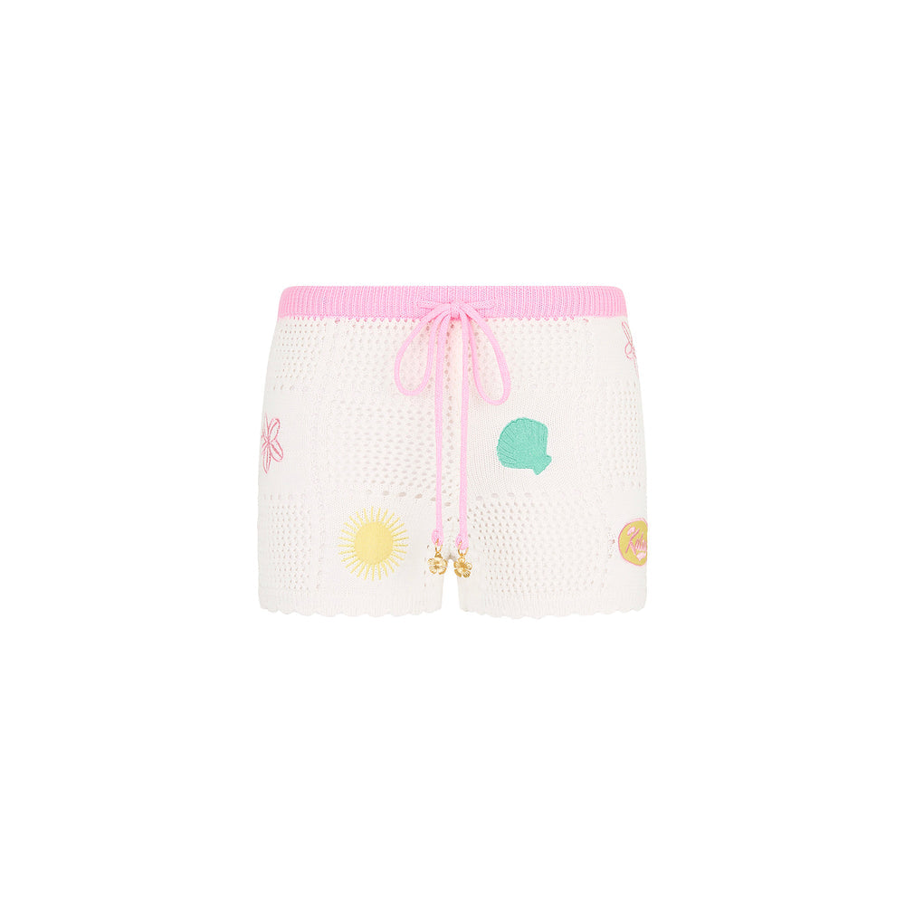 Kulani Kinis Knit Shorts - Seashell Springs | Sand Surf Co.