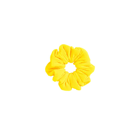 Kulani Kinis Scrunchie - Sunshine Yellow Ribbed (Coconut Cove Collection)
