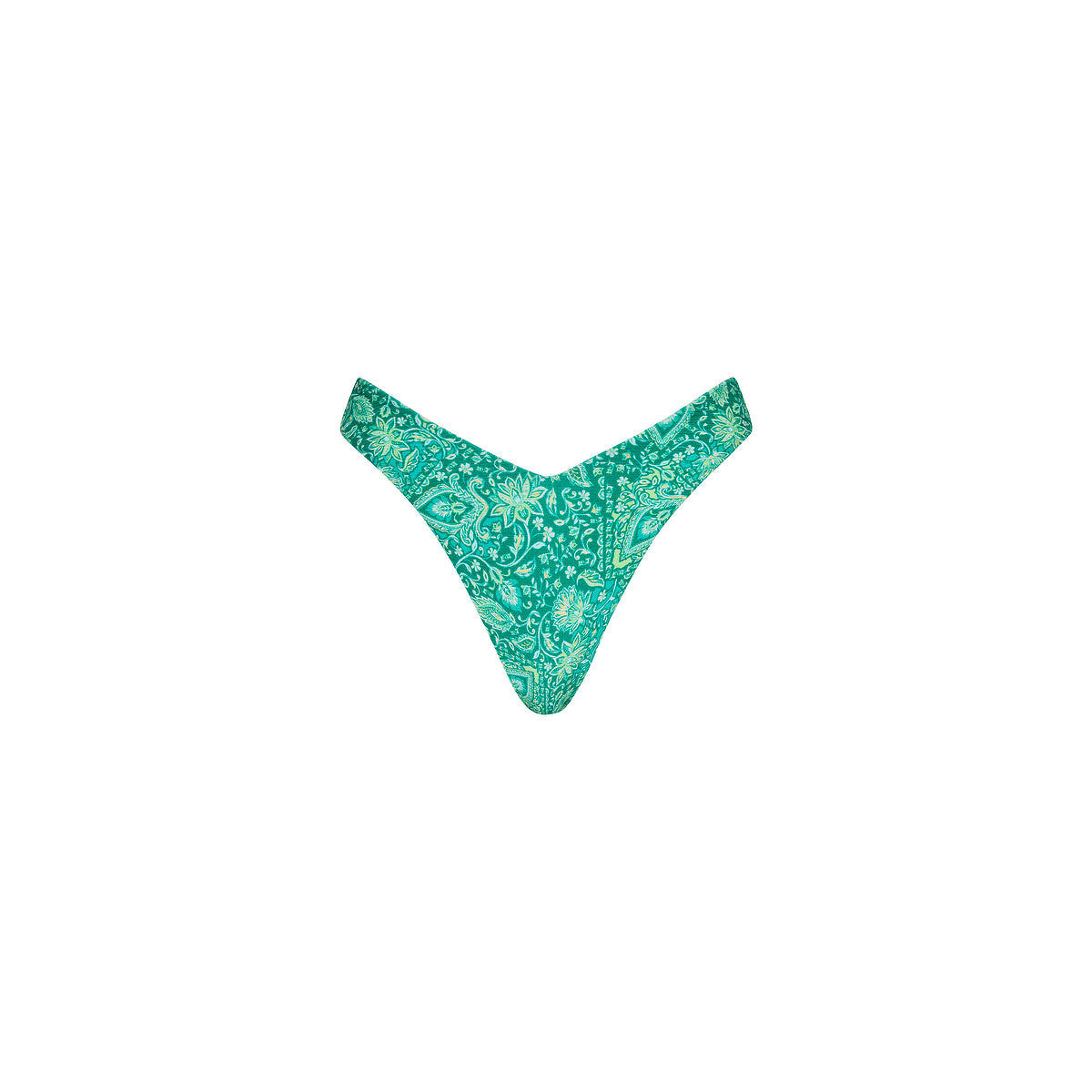 Kulani Kinis Y Cheeky Bikini Bottom - Emerald Aura (Pocket Paradise Collection)