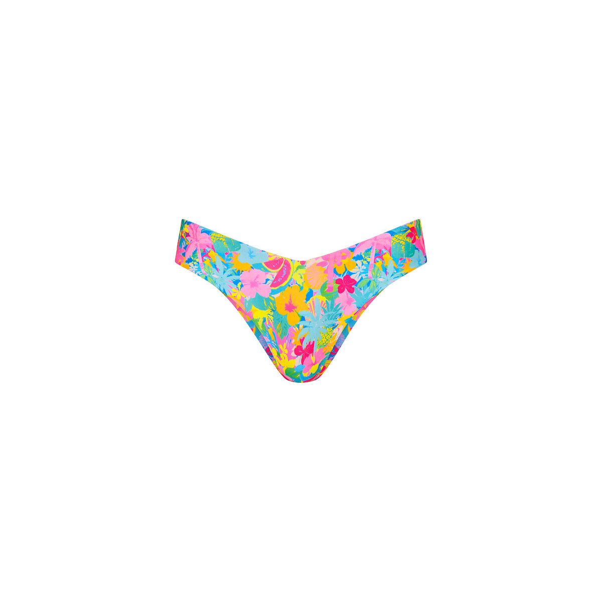Kulani Kinis Cheeky V Bikini Bottom - Pretty Paradise (Diving for Pearls Collection)