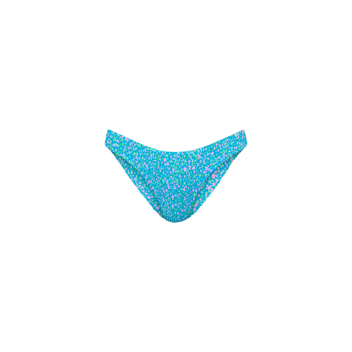 Kulani Kinis Shirred Minimal Full Coverage Bikini Bottom - Ocean Kisses (Pocket Paradise Collection)