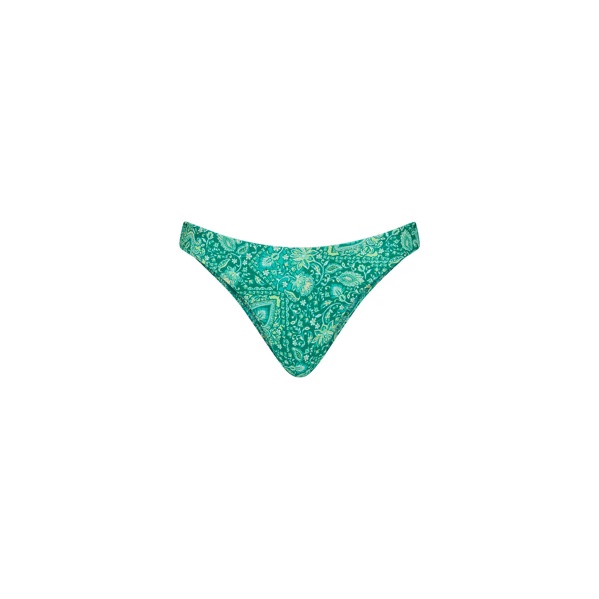 Kulani Kinis Minimal Full Coverage Bikini Bottom - Emerald Aura (Pocket Paradise Collection)