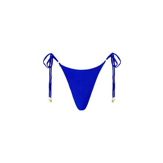 Kulani Kinis Thong Tie Side Bikini Bottom - Malibu Blue (Stolen Hearts Collection)