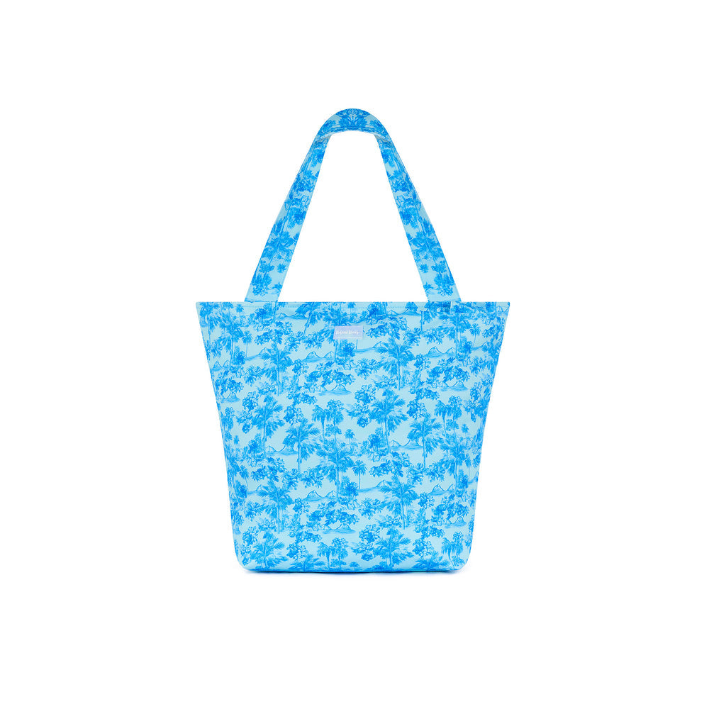Kulani Kinis Beach Tote Bag - Ocean Paradise (Hibiscus Stereo Collection)