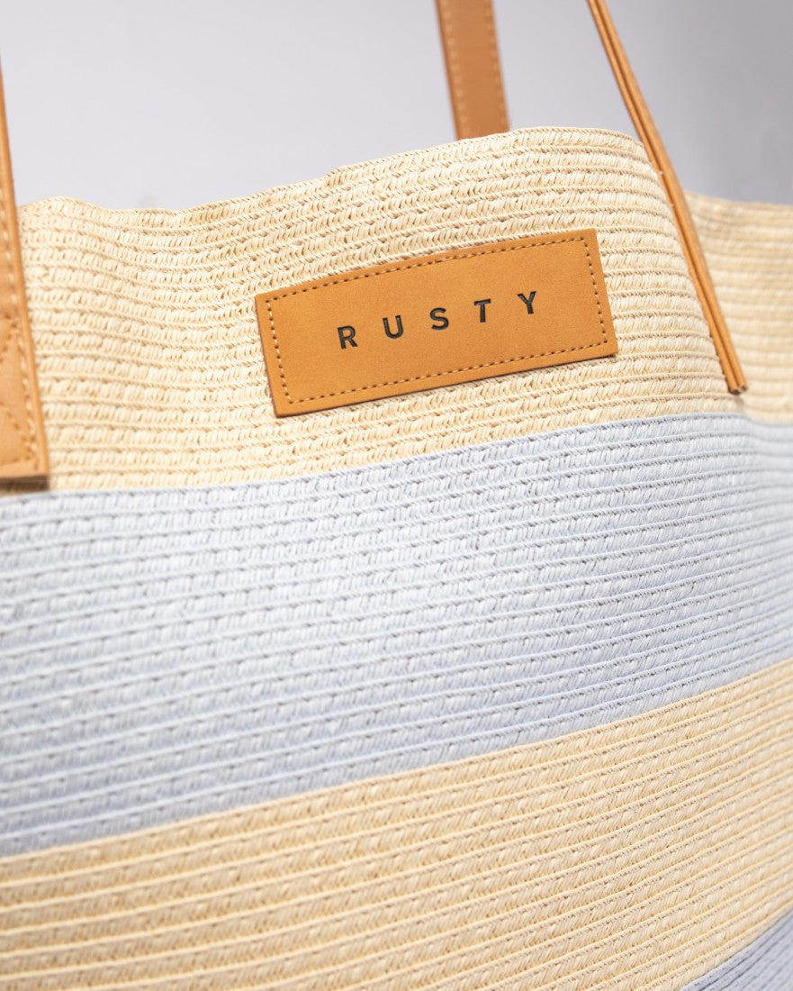 Rusty Hailey Straw Beach Bag
