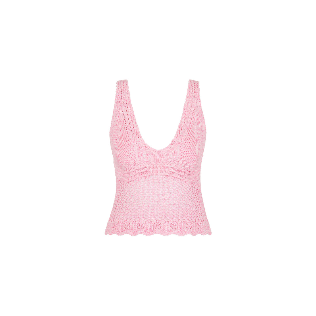 Kulani Kinis Crochet Knit Cami - Strawberry Glaze (Postcard Promises Collection)