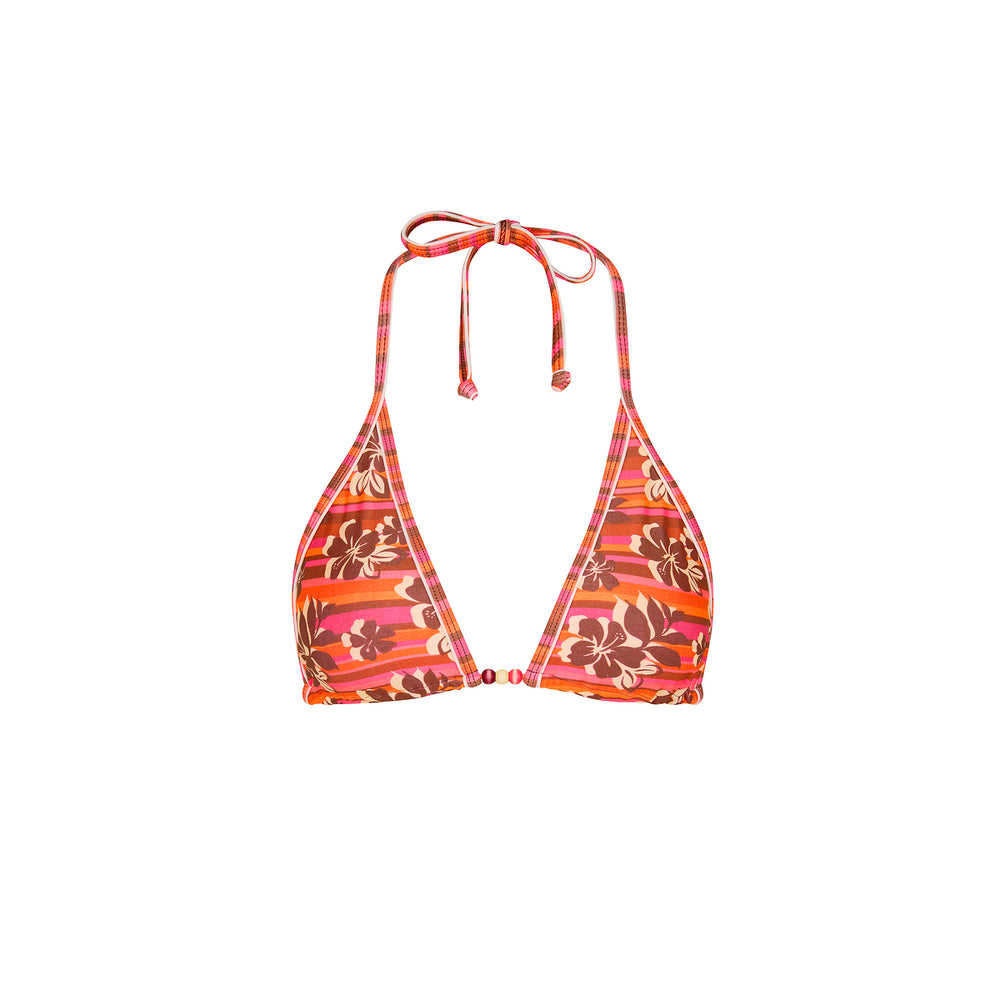Kulani Kinis Double Bind Triangle Bikini Top - Sunkissed Stripe (Tropic Tour Collection)