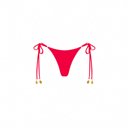 Kulani Kinis Thong Tie Side Bikini Bottom - Neon Rose (Strawberry Moon Collection)