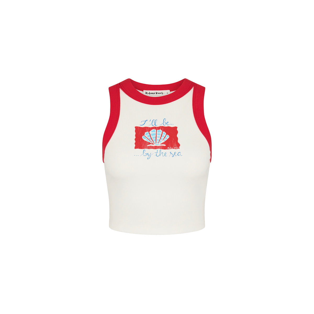 Kulani Kinis Printed Crop Bind Tank - Sugar Spritz
