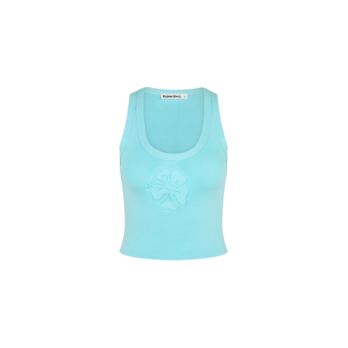 Kulani Kinis Embossed Knit Tank - Pretty Blue (Pocket Paradise Collection) by Kulani Kinis