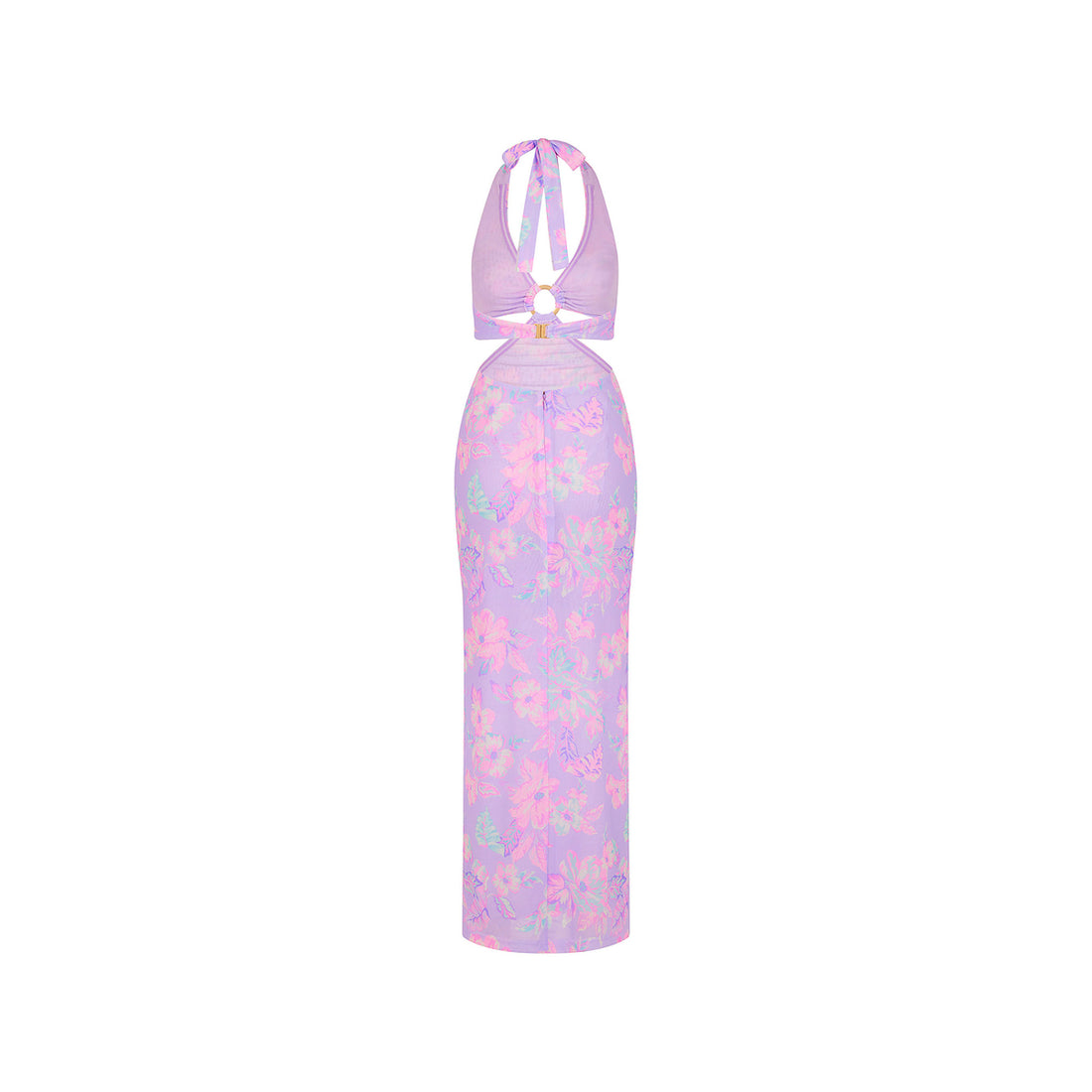 Kulani Kinis Halter Cut Out Maxi Dress - Lilac Love (Postcard Promises Collection)