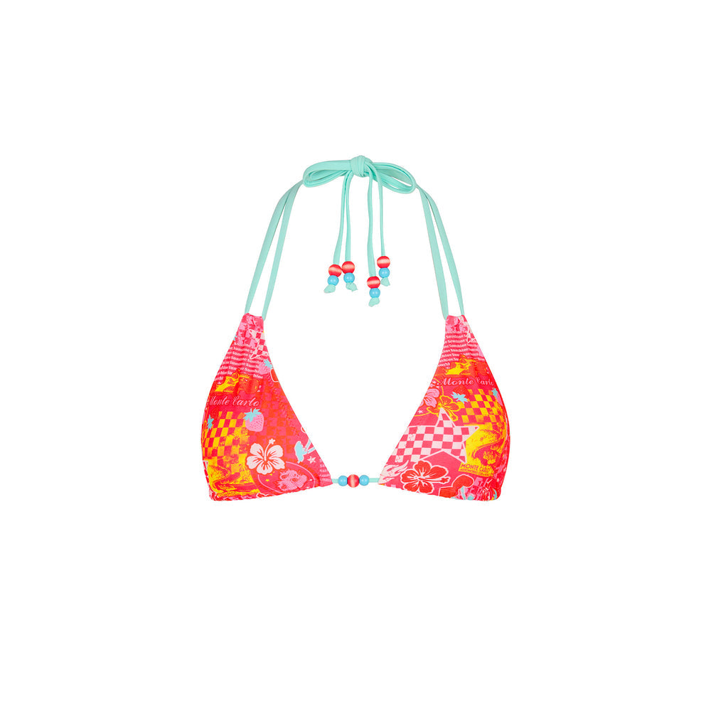 Kulani Kinis Halter Bralette Bikini Top - Pitstop Paradise (Tropic Tour Collection)