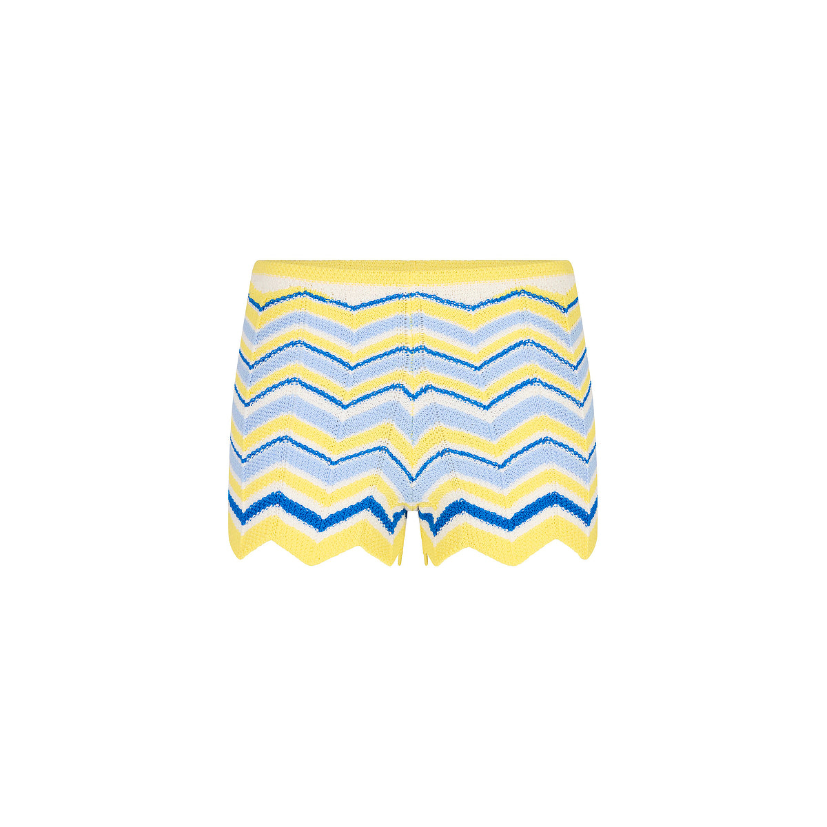 Kulani Kinis Chevron Knit Micro Short - Lemon Daze (Diving for Pearls Collection)