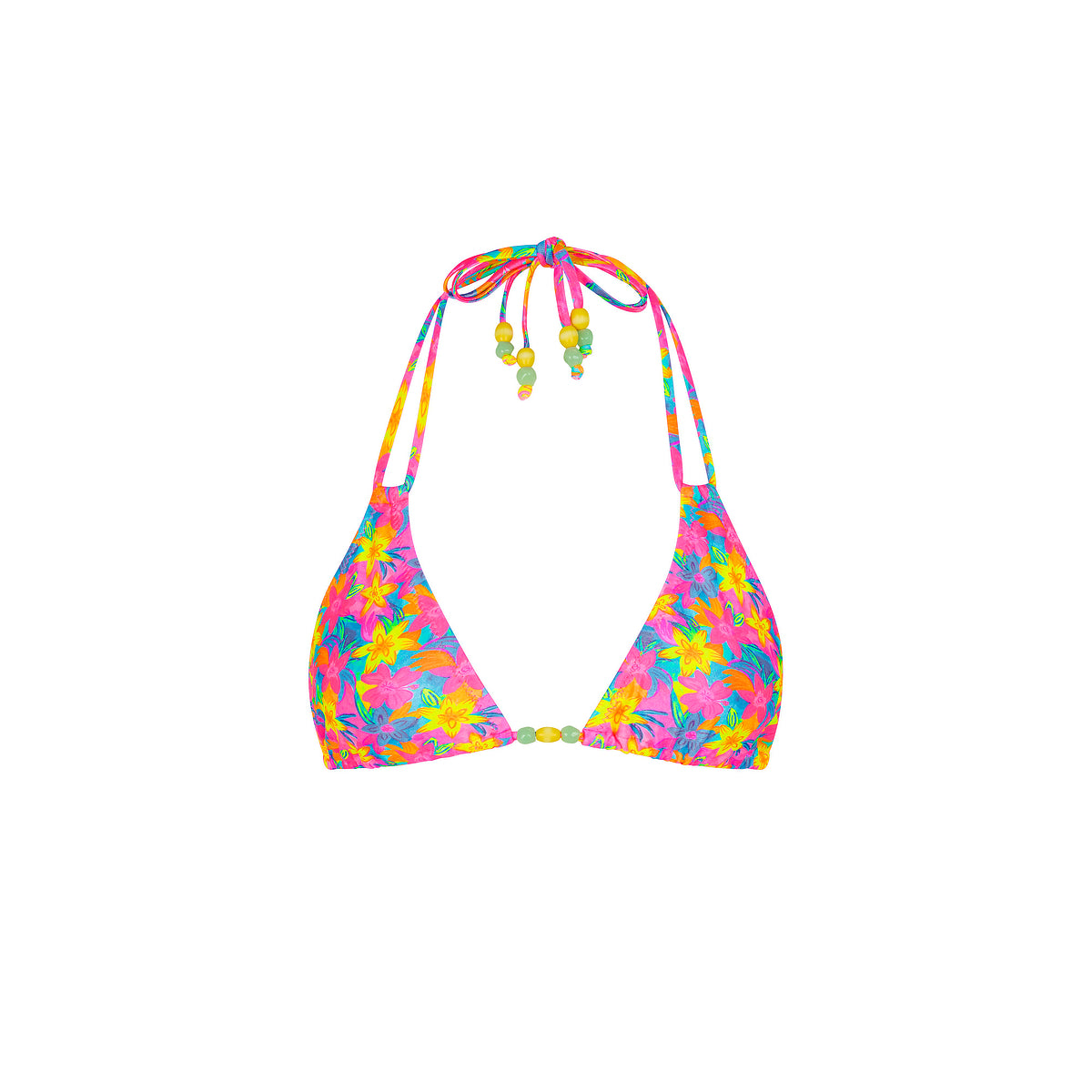 Kulani Kinis Halter Bralette Bikini Top - Wildest Dream (Hibiscus Stereo Collection)