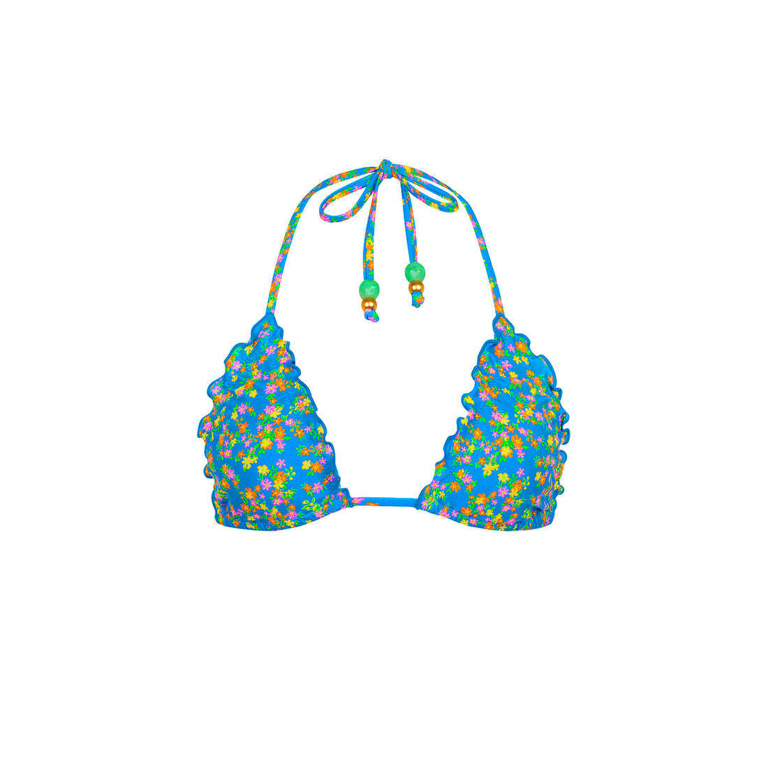 Kulani Kinis Lettuce Edge Bralette Bikini Top - La Belle (Postcard Promises Collection)
