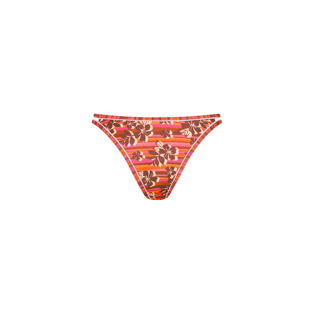 Kulani Kinis Double Bind Twin Strap Bikini Bottom - Sunkissed Stripe (Tropic Tour Collection)