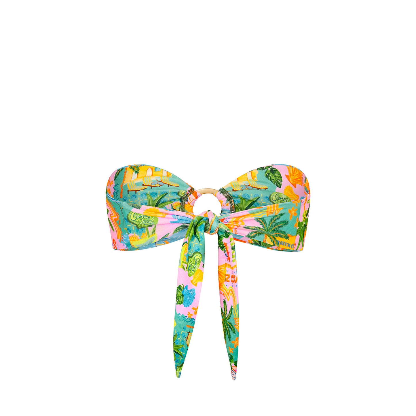 Kulani Kinis Strapless Bandeau Bikini Top - Sunlit Spritz (Sunlit Mischief Collection)