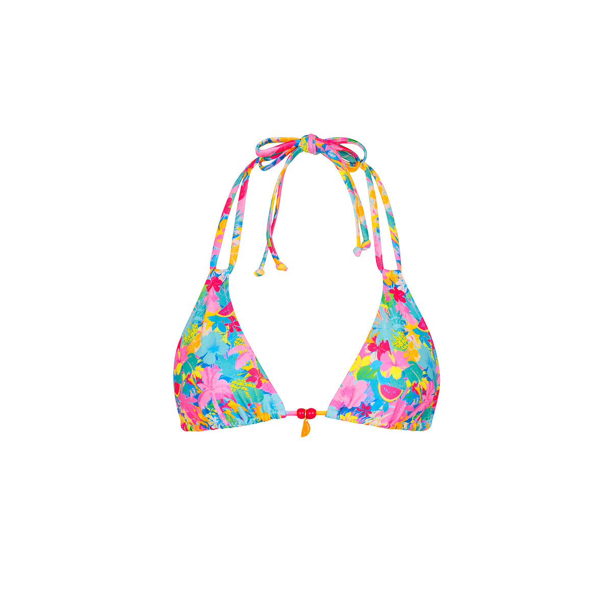 Kulani Kinis Halter Bralette Bikini Top - Pretty Paradise (Diving for Pearls Collection)
