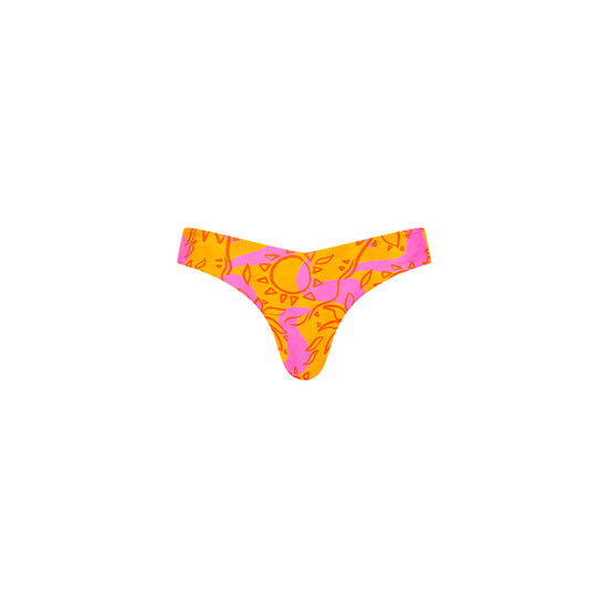 Kulani Kinis Cheeky V Bikini Bottom - Sangria Swirl (Coconut Cove Collection)