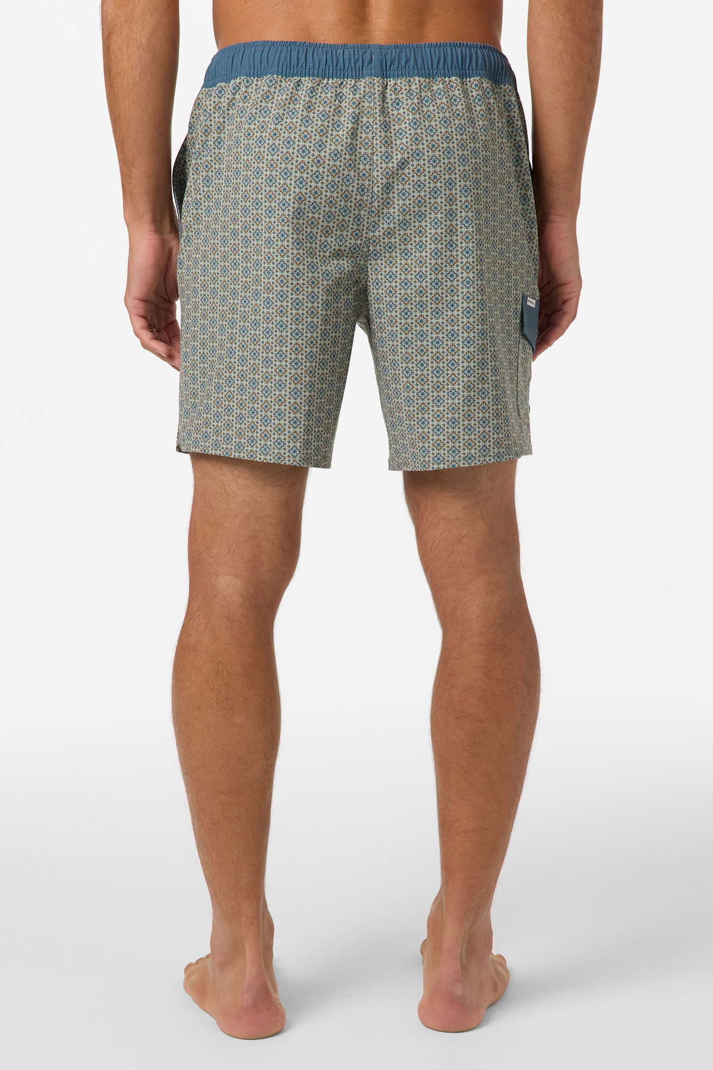 O'Neill Hermosa Retro 17" Elastic Waist Swim Trunks - Seagrass