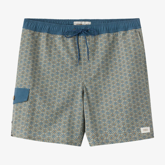 O'Neill Hermosa Retro 17" Elastic Waist Swim Trunks - Seagrass