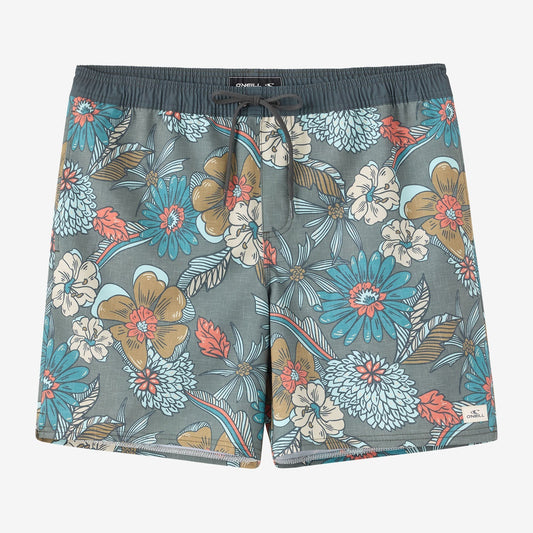 O'Neill Hermosa Light Lined Volley 17" Swim Trunks - Mulled Basil