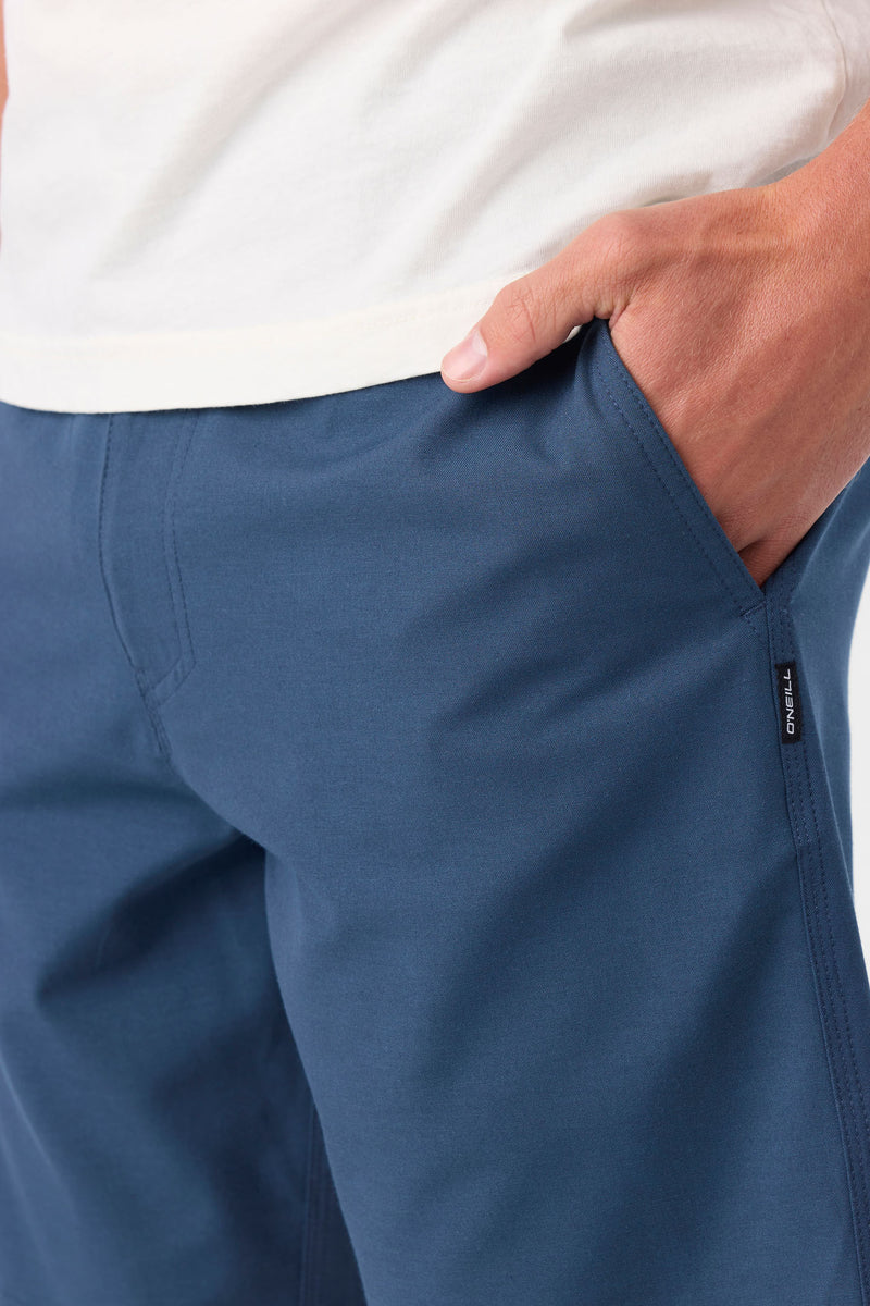 O'Neill Reserve Light Check 19" Hybrid Shorts - Navy