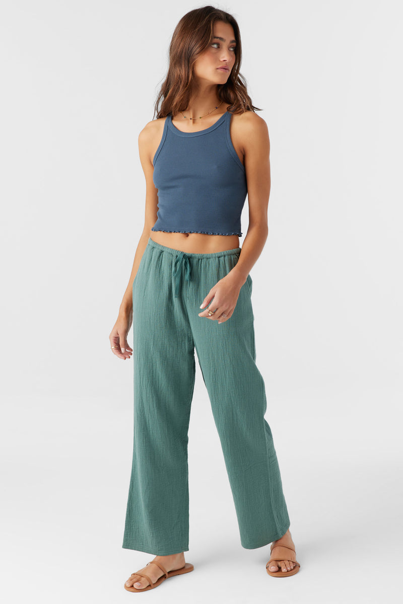 O'Neill Brenda Double Gauze Pants - Silver Pine