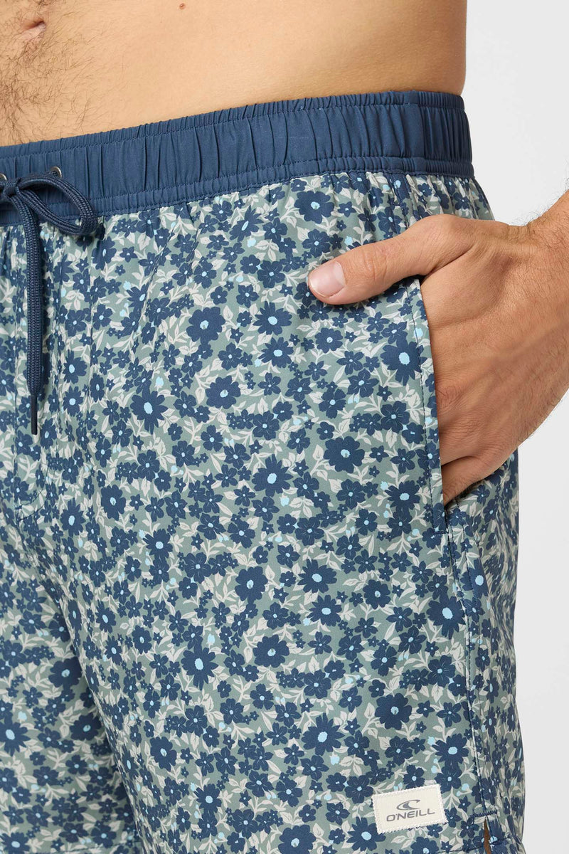 O'Neill Hermosa Light Lined Volley 15" Swim Trunks - Sage