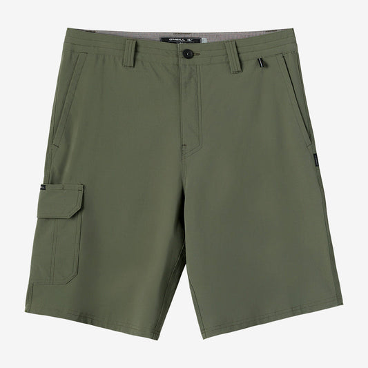 O'Neill TRVLR 20" Cargo Hybrid Shorts - Dark Olive