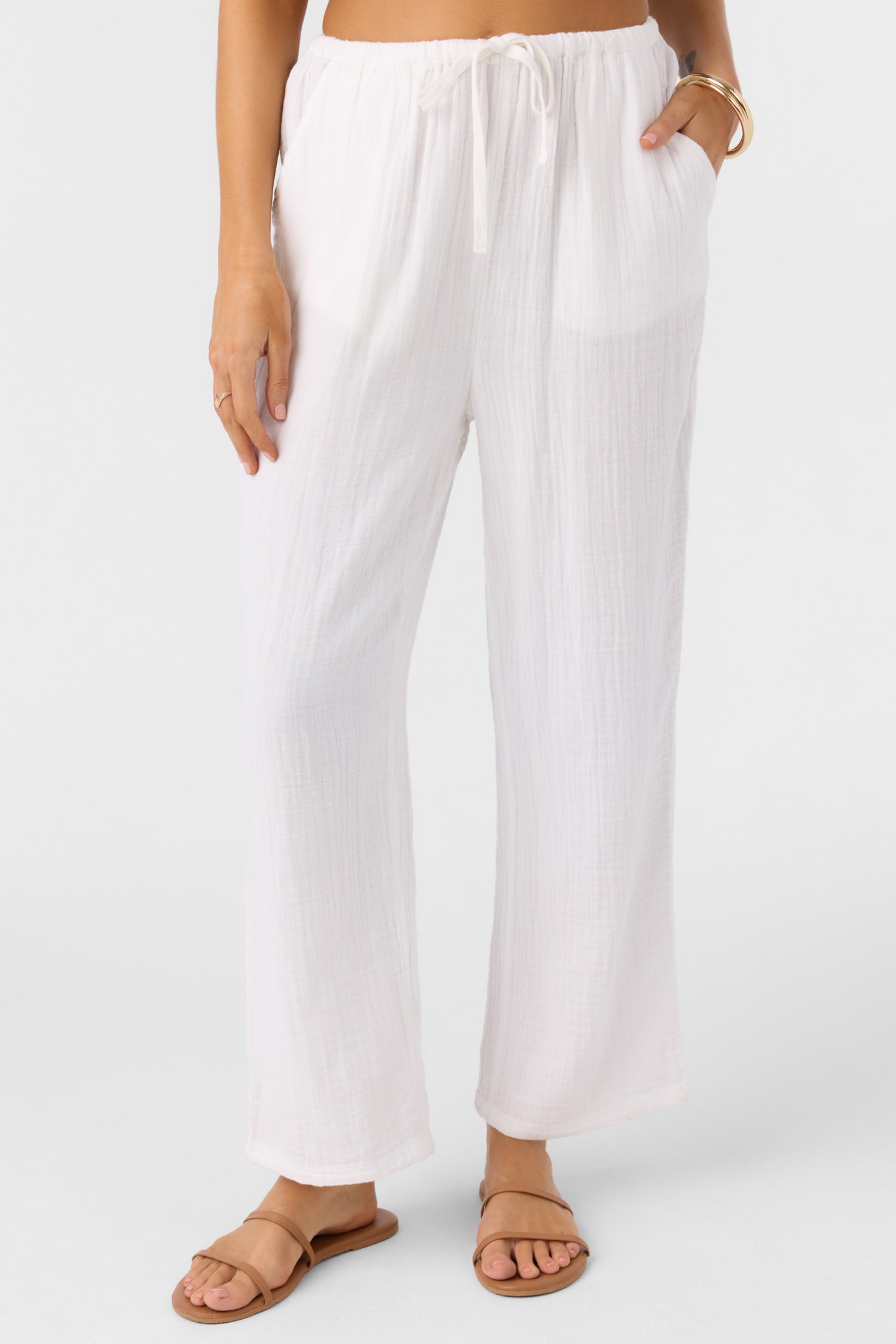 O'Neill Brenda Stripe Pants - White