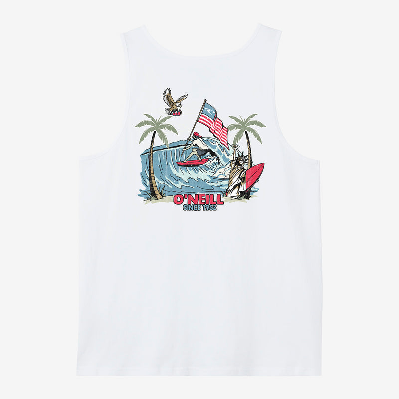 O'Neill Eagles Fly Standard Fit Tank Top - White