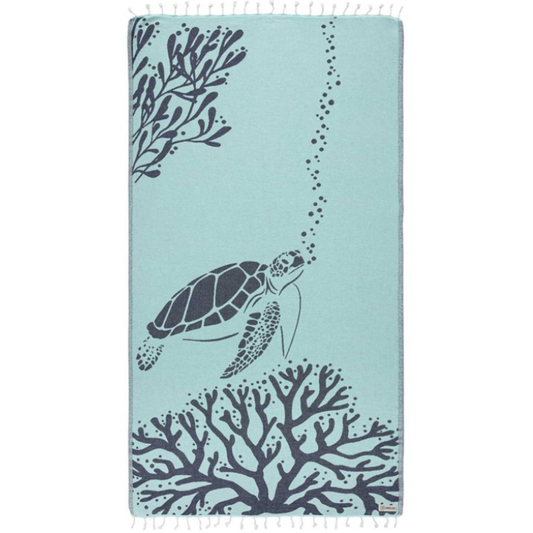 Sand Cloud Bubbles Turtle Towel - Regular