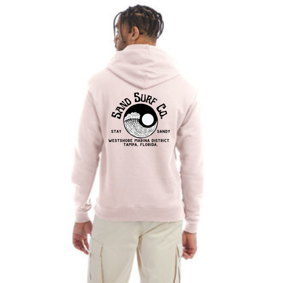 Sand Surf Co. Yin Yang Champion Hoodie - Seashell Pink