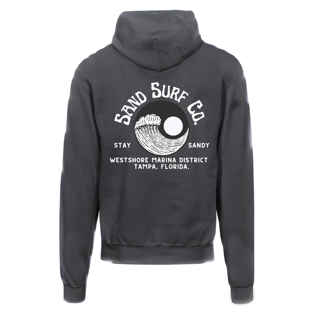 Sand Surf Co. Yin Yang Champion Hoodie - Cozy Gray