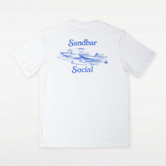Flomotion Sandbar Social Tee - White by Flomotion