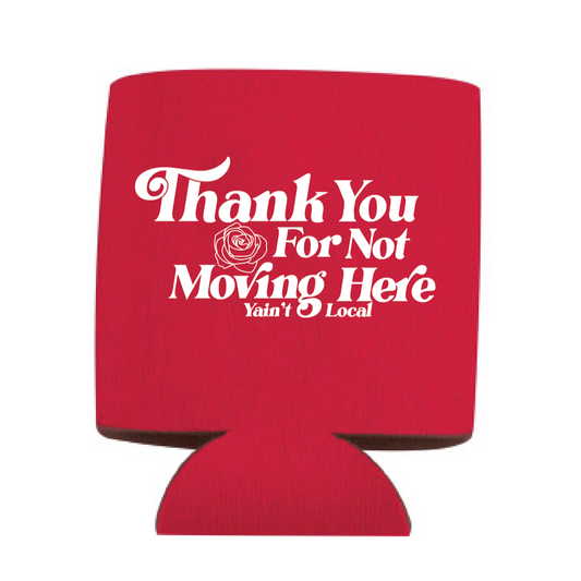 Yaint Local Thank You Koozie - Red