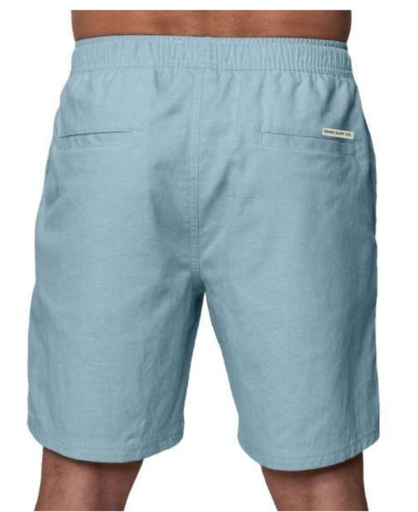 Sand Surf Co. Chuns Linen Short - Light Blue