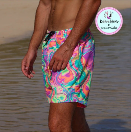 Kulani Kinis Mens Swim Trunks - Calypso Castaway (Kulani Kinis X Pura Vida)