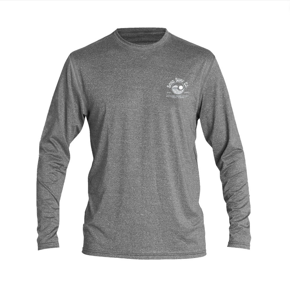 Sand Surf Co. Sessions Long Sleeve UV Shirt - Grey and White