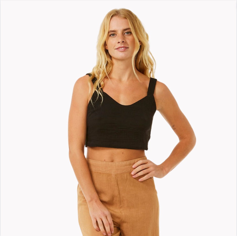 Rip Curl Premium Surf Crop - Black