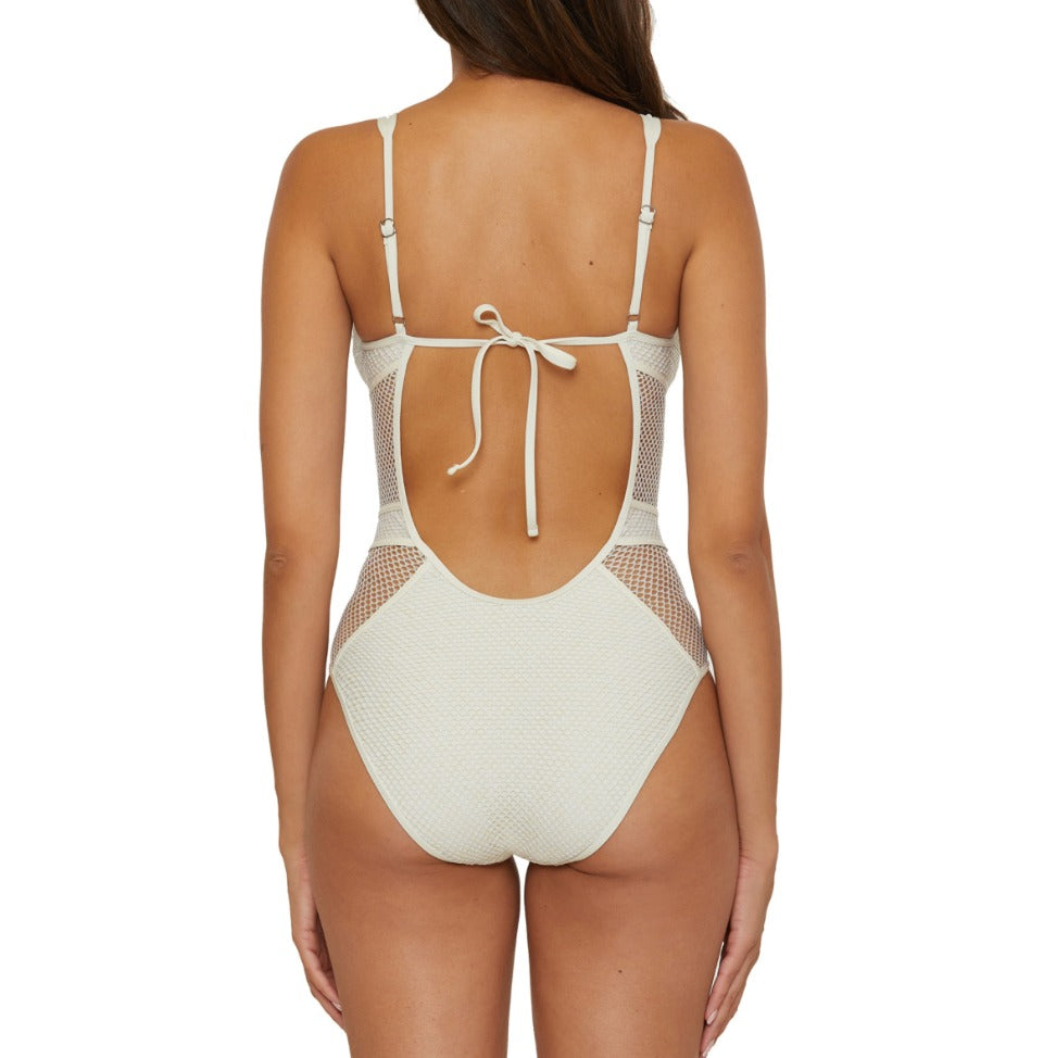 Becca Network One Piece Plunge - White