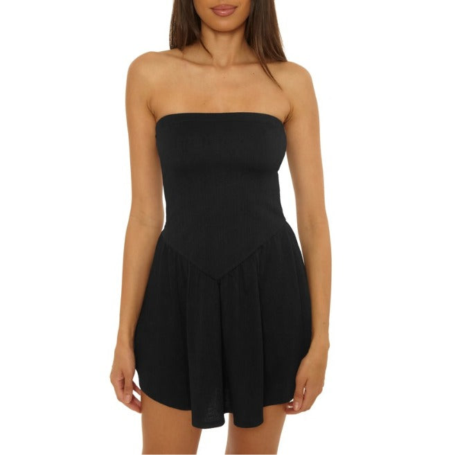 Becca Palma Mini Tube Dress Coverup - Black