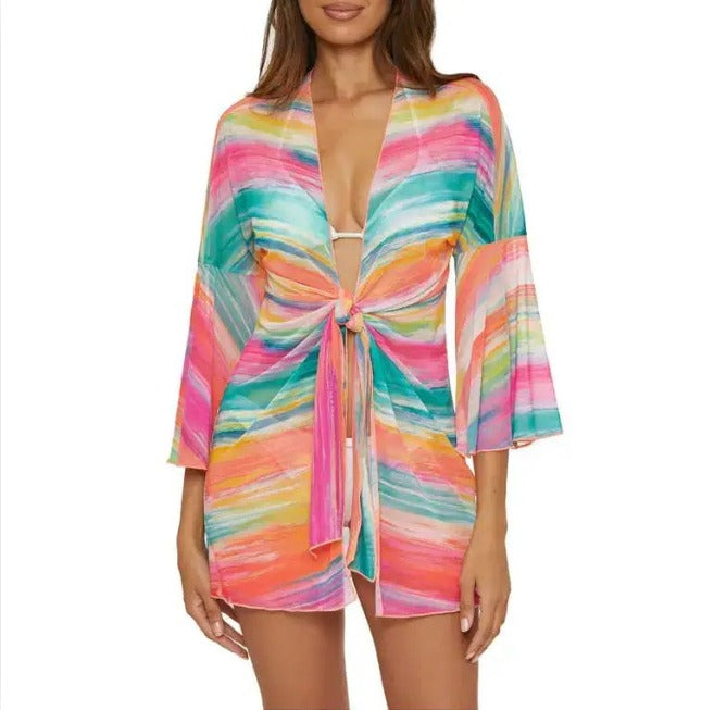 Becca Verano Mesh Tunic Coverup