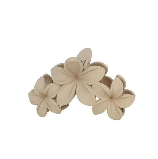 Tonal Hawaiin Flower Hair Claw Clip