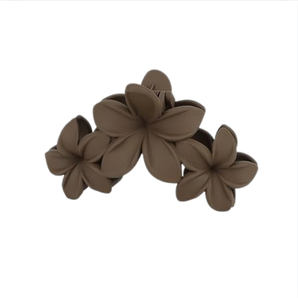 Tonal Hawaiin Flower Hair Claw Clip