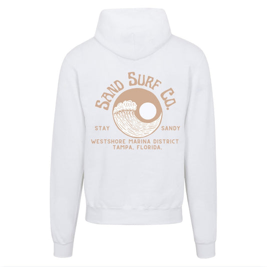 Sand Surf Co. Yin Yang Champion Hoodie - White Sands