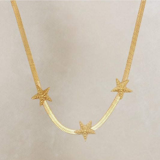 Salty Cali Starfish Necklace - Gold
