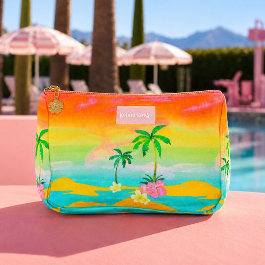 Kulani Kinis Beach Pouch - Bahama Breeze (Pocket Paradise Collection)